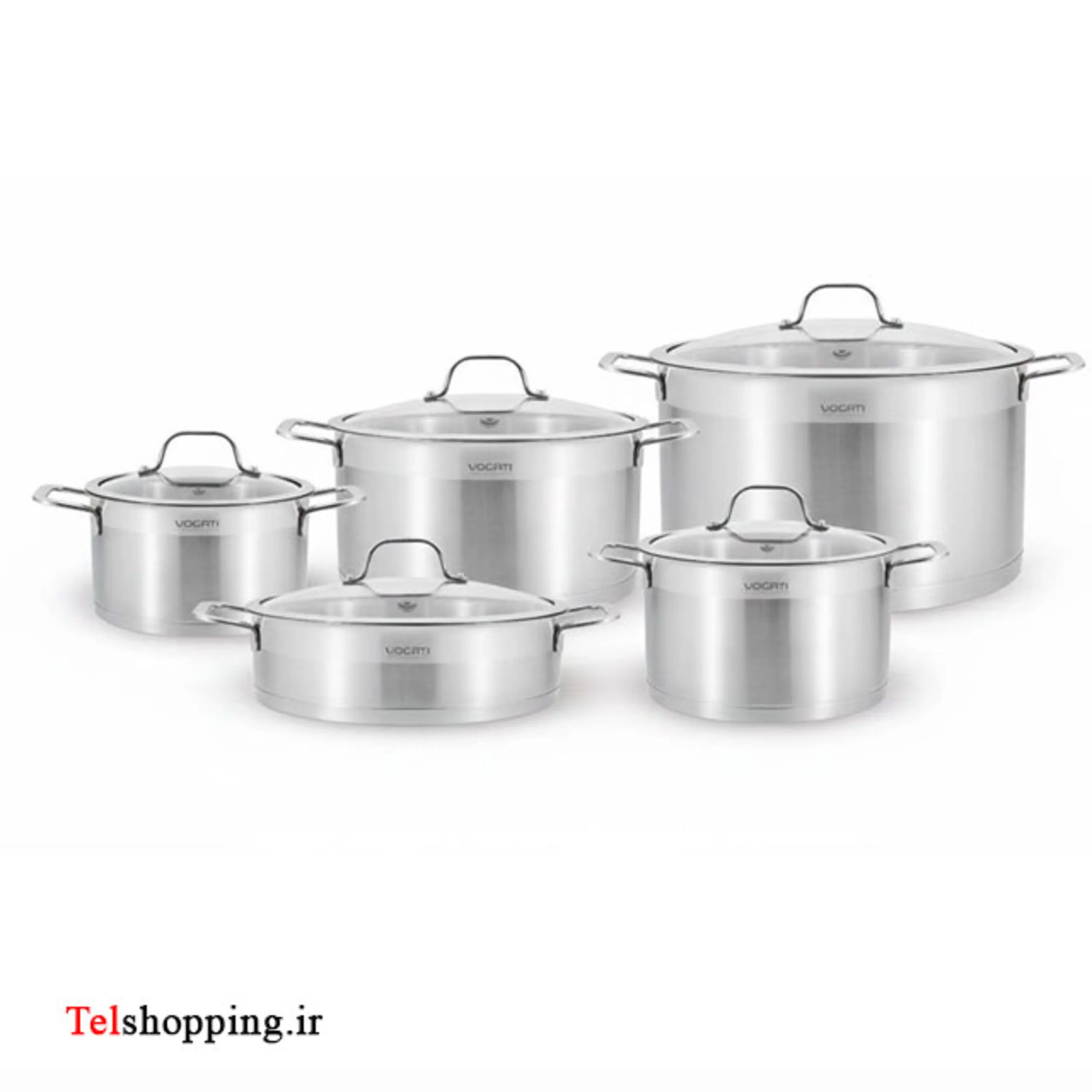 سرویس قابلمه وگاتی مدل CWSTS10 10 پارچه استیل ضد زنگ